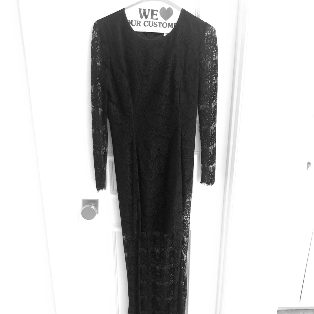 Erin - Black Lace Gown